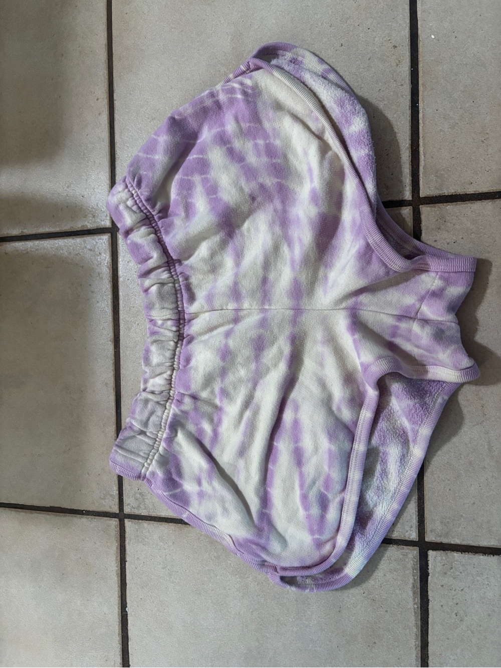 Victoria's Secret PINK Lilac and White Tie-Dye Lounge Shorts